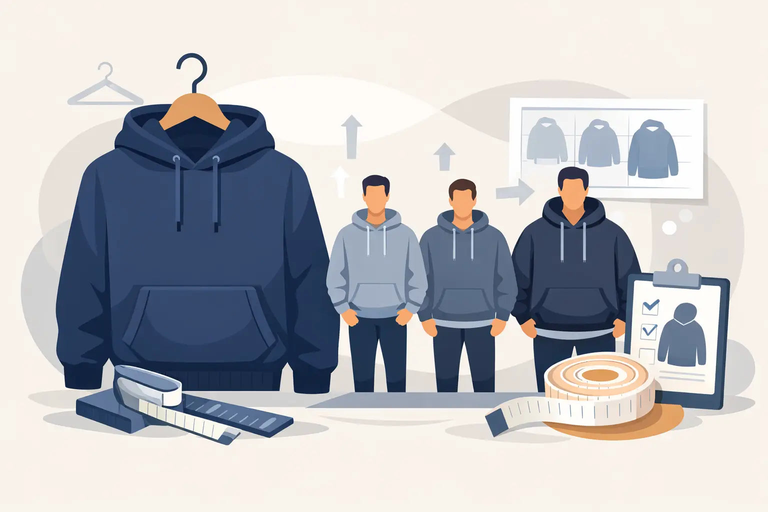 Größenguide für Heavyweight Hoodies richtig nutzen