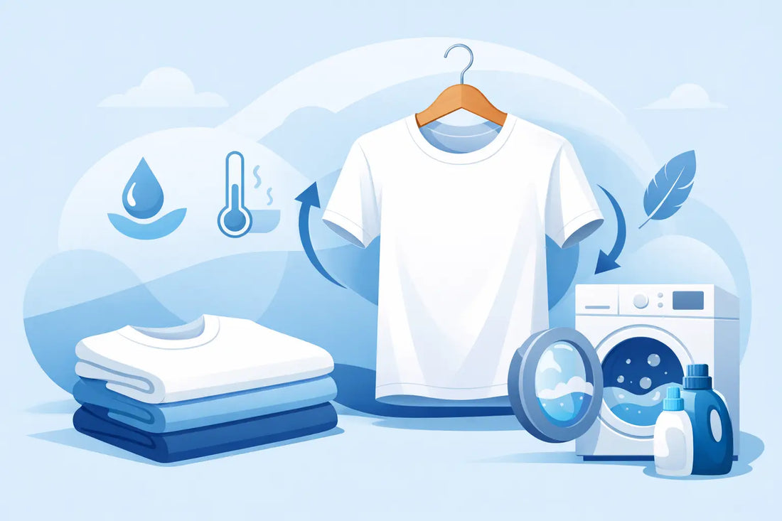 T-Shirts ohne Einlaufen waschen: Form bewahren