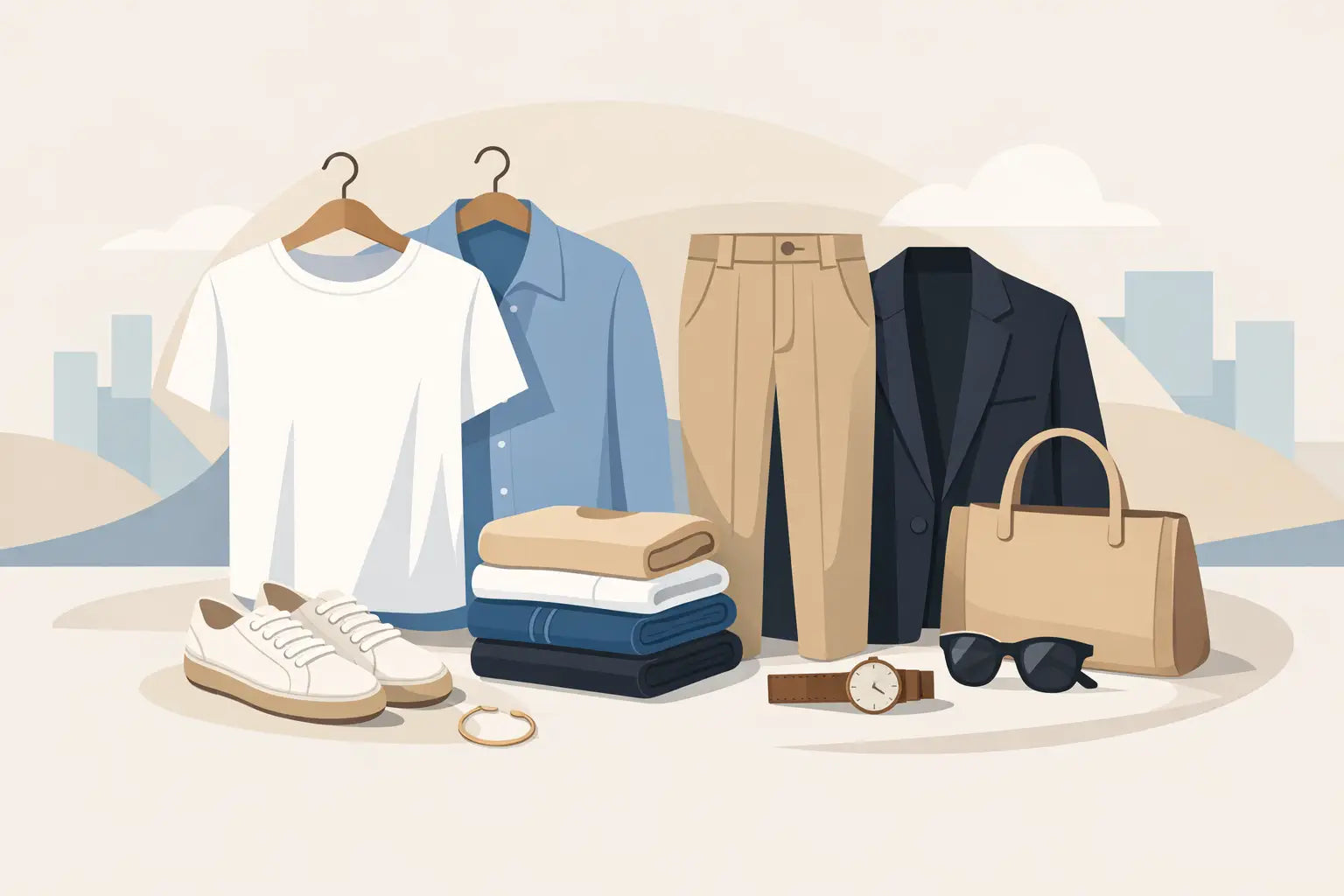 Die besten Basics für klare Outfits im Alltag