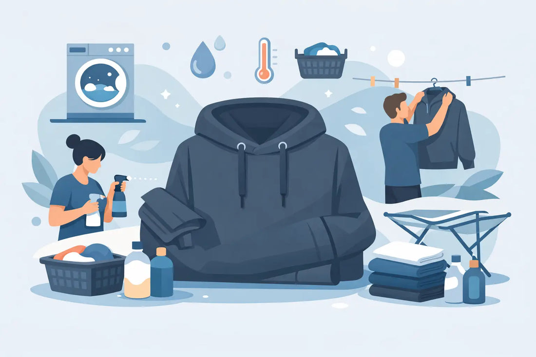 Heavyweight Hoodie richtig pflegen in 7 Schritten