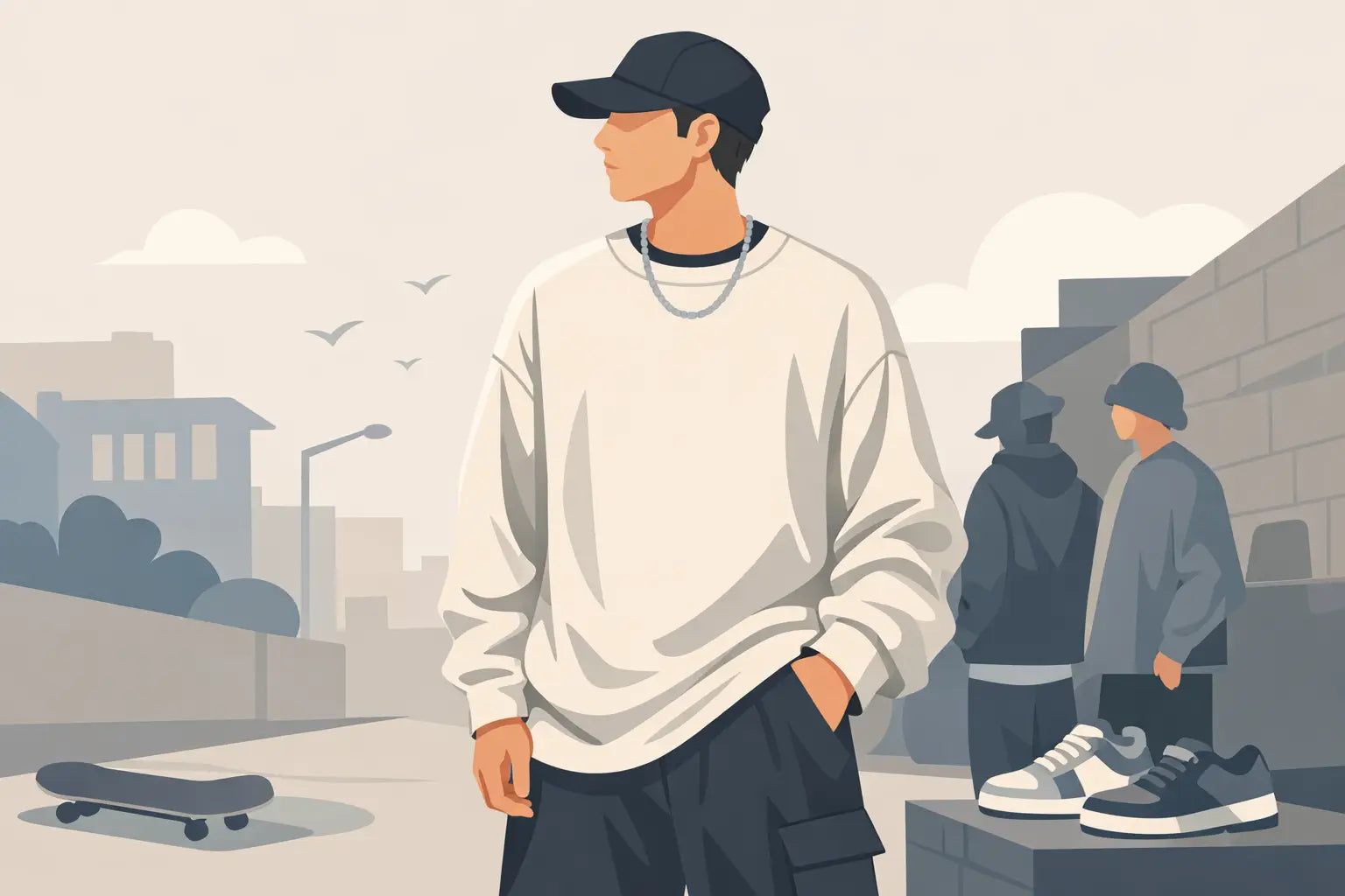 Oversized Longsleeve Streetwear richtig tragen