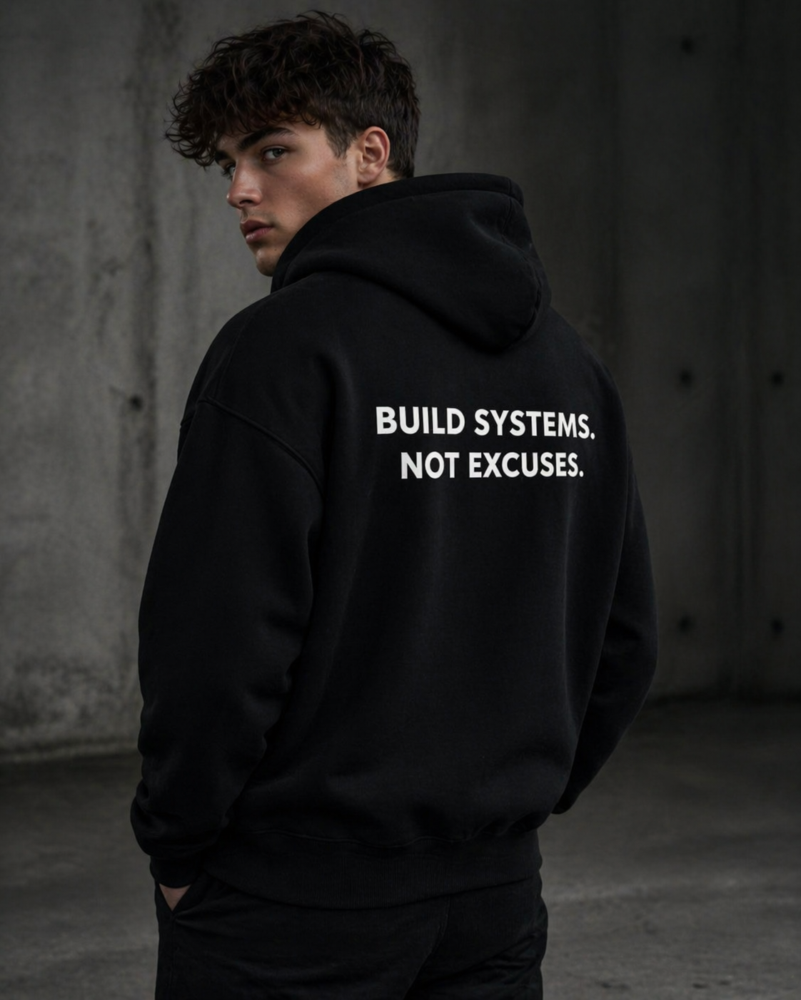 BUILD SYSTEMS. NOT EXCUSES. – Hoodie