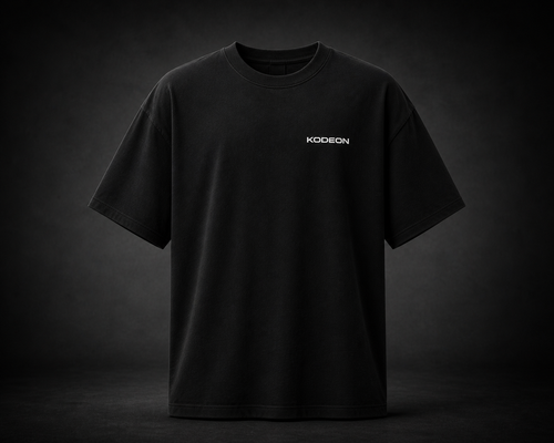 KODEON Oversized T-Shirt – Faded Black